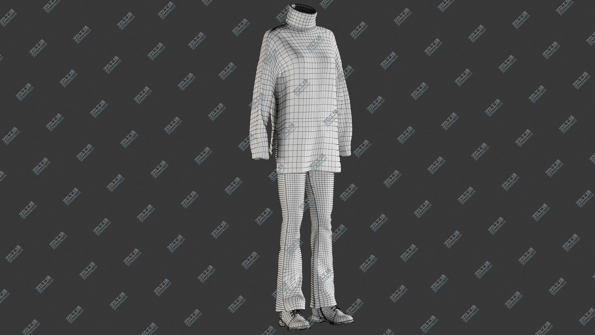 images/goods_img/20210319/3D model Women's Sweater with Jeans and Boots/4.jpg